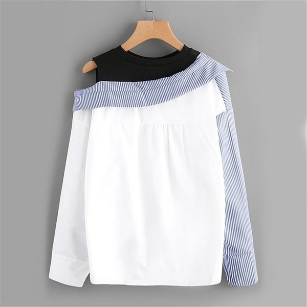 fashion woman shirt womens and blouses womens patchwork shirt ladies lace casual shirt hem, White
fashion woman shirt womens and blouses womens patchwork shirt ladies lace casual shirt hem, White