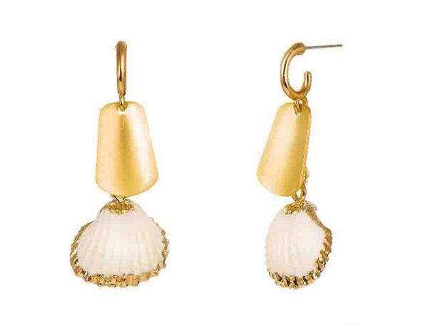 summer fashion beach woman accessories c-shaped ear hooks natural gold-plated shell earrings fashion accessories, Silver
summer fashion beach woman accessories c-shaped ear hooks natural gold-plated shell earrings fashion accessories, Silver