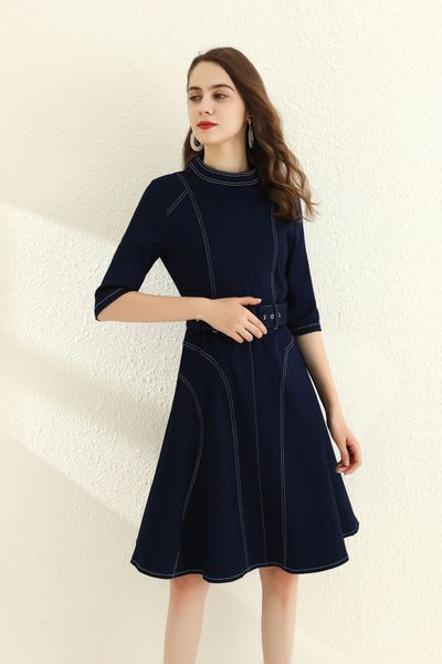 801 2020 summer a line 3/4 sleeve dress prom fashion flora print above knee brand same style as, Black
801 2020 summer a line 3/4 sleeve dress prom fashion flora print above knee brand same style as, Black