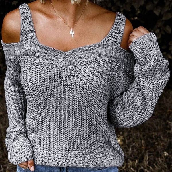 women knitted cold shoulder pullovers solid v neck long sleeve ladies sweater 2020 autumn winter casual female jumpers, White;black
women knitted cold shoulder pullovers solid v neck long sleeve ladies sweater 2020 autumn winter casual female jumpers, White;black