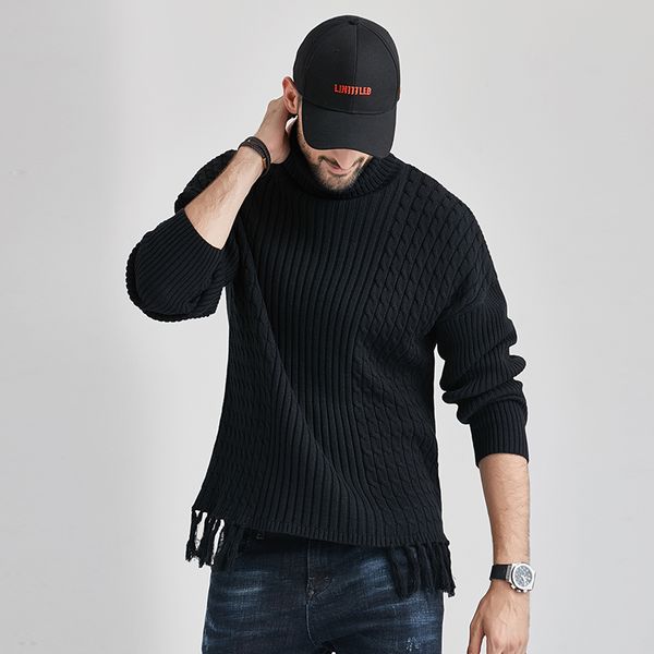 2020 winter new thick warm cashmere sweater men turtleneck mens sweaters slim fit pullover men classic wool knitwear pull homme, White;black
2020 winter new thick warm cashmere sweater men turtleneck mens sweaters slim fit pullover men classic wool knitwear pull homme, White;black