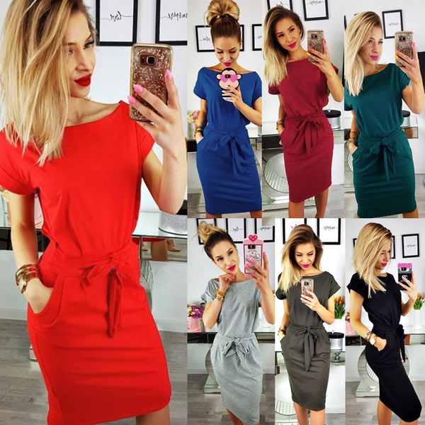 new women dress summer fashion o-neck frenulum elegant mini casual short sleeve off shoulder dress dresses woman party night
new women dress summer fashion o-neck frenulum elegant mini casual short sleeve off shoulder dress dresses woman party night