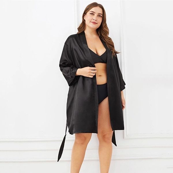 women's sleepwear wedding pijiama robes satin robe bride elegant women dressing gown bathrobe kimono silk bath, Black;red
women's sleepwear wedding pijiama robes satin robe bride elegant women dressing gown bathrobe kimono silk bath, Black;red