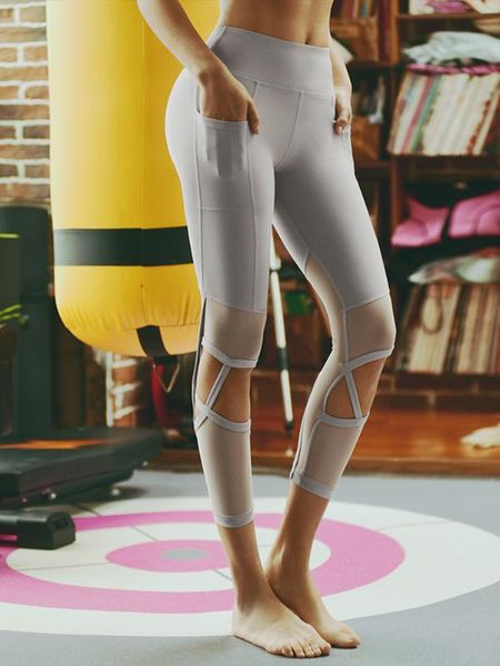 yoga outfits mesh spliced pants breathable hollow out colorvalue leggings stretchy high waist running workout push up activewear, White;red
yoga outfits mesh spliced pants breathable hollow out colorvalue leggings stretchy high waist running workout push up activewear, White;red