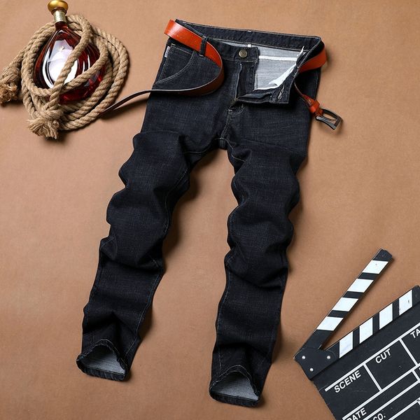 autumn new korean style youth fashion men's stretch and jeans large size high waist black jeans men's straight tube, Blue
autumn new korean style youth fashion men's stretch and jeans large size high waist black jeans men's straight tube, Blue