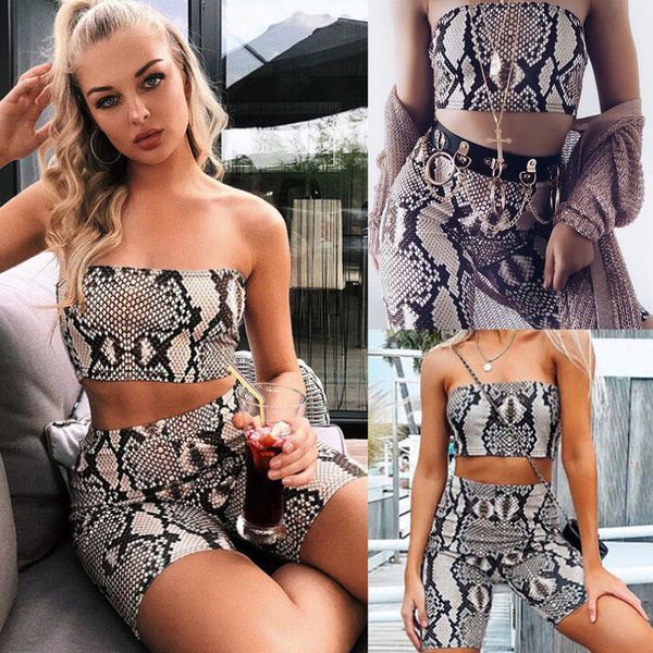 2020 snake skin print two piece set womens summer casual shinny tube shorts bodycon 2pcs set outfits short sports sets, Gray
2020 snake skin print two piece set womens summer casual shinny tube shorts bodycon 2pcs set outfits short sports sets, Gray