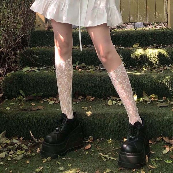 summer new fairy classic black all-match small flower organza wooden lace lace ear side calf socks mid-calf socks, Pink;yellow
summer new fairy classic black all-match small flower organza wooden lace lace ear side calf socks mid-calf socks, Pink;yellow