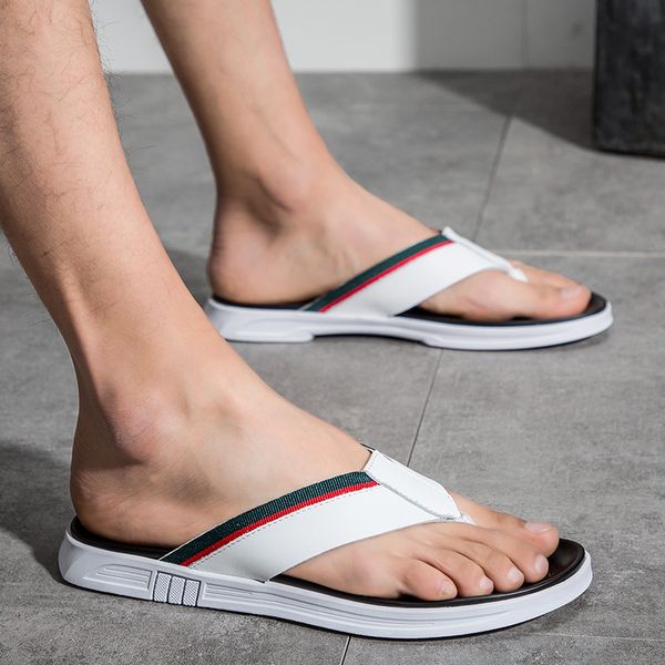 coslony luxury summer men genuine leather casual slippers flats shoes outdoor comfortable beach sandals non-slip flip-flops, Black
coslony luxury summer men genuine leather casual slippers flats shoes outdoor comfortable beach sandals non-slip flip-flops, Black