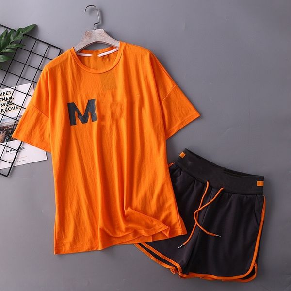 women's summer new t-shirt and shorts printed letter t-shirt + shorts korean style trendy suit, Gray
women's summer new t-shirt and shorts printed letter t-shirt + shorts korean style trendy suit, Gray