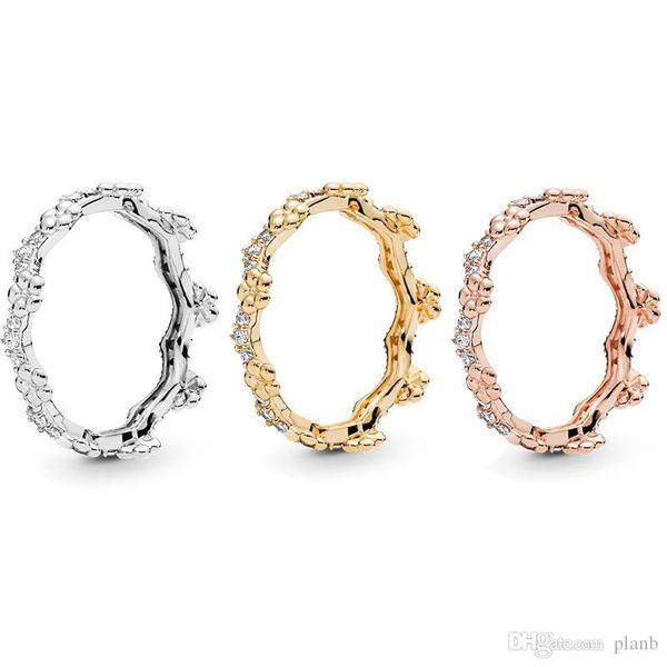 new flower crown ring 18k gold rose gold plated rings original box for pandora 925 sterling silver women mens wedding jewelry ring sets, Slivery;golden
new flower crown ring 18k gold rose gold plated rings original box for pandora 925 sterling silver women mens wedding jewelry ring sets, Slivery;golden