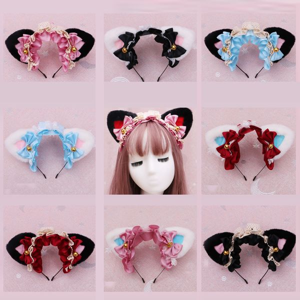 japanese hair lace headdress maid hair band headband bowknot cat cosplay ear bell headwear anime cosplay costume, Slivery;white
japanese hair lace headdress maid hair band headband bowknot cat cosplay ear bell headwear anime cosplay costume, Slivery;white