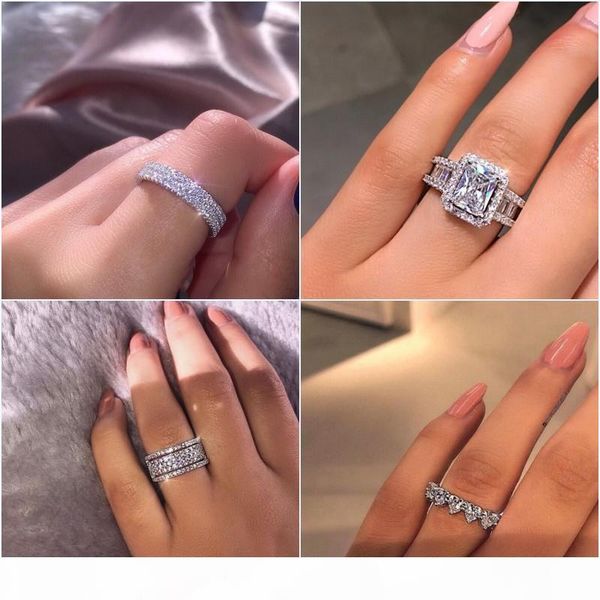 2019 ins sell luxury jewelry real 925 sterling silver pave white sapphire cz diamond gemstones promise women wedding engagement ring, Slivery;golden
2019 ins sell luxury jewelry real 925 sterling silver pave white sapphire cz diamond gemstones promise women wedding engagement ring, Slivery;golden