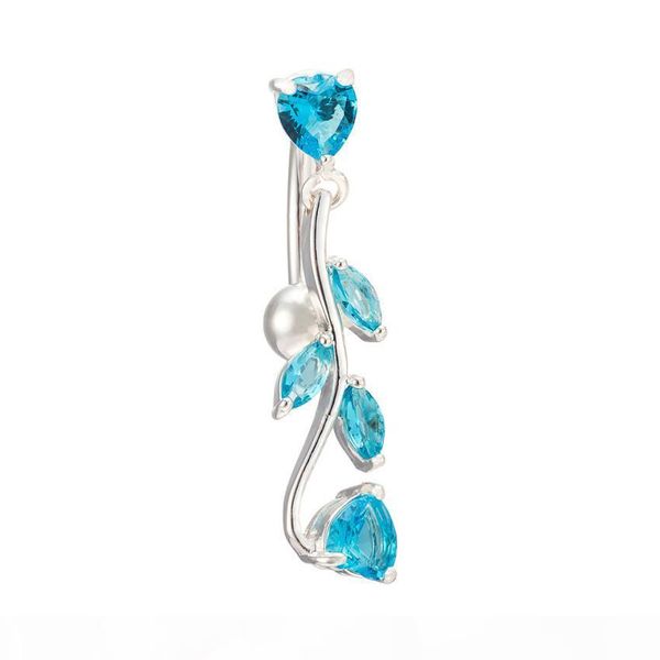 e 18k yellow white gold plated cubic zirconia cz heart leaf navel belly button ring piercing body jewelry for women gift, Silver
e 18k yellow white gold plated cubic zirconia cz heart leaf navel belly button ring piercing body jewelry for women gift, Silver