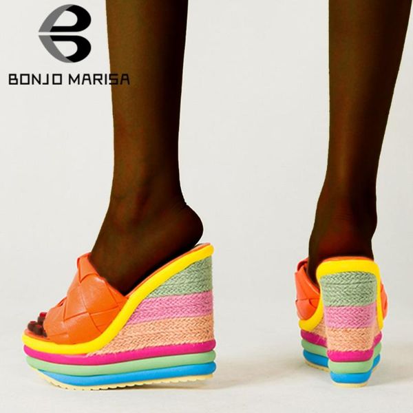 bonjomarisa new arrival brand design sandals ins colorful rainbow sandals women 2020 summer high wedges shoes woman, Black
bonjomarisa new arrival brand design sandals ins colorful rainbow sandals women 2020 summer high wedges shoes woman, Black
