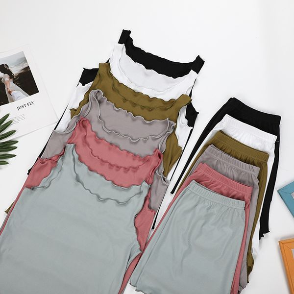 sleeveless pajamas women's summer thin section large size loose pajamas vest shorts casual two-piece set, Black;white
sleeveless pajamas women's summer thin section large size loose pajamas vest shorts casual two-piece set, Black;white