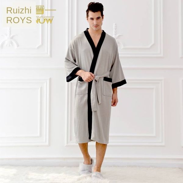 five-star l polyester cotton men's waffle autumn and winter waffle sweat steam sauna bathrobe bathrobe, Black;brown
five-star l polyester cotton men's waffle autumn and winter waffle sweat steam sauna bathrobe bathrobe, Black;brown