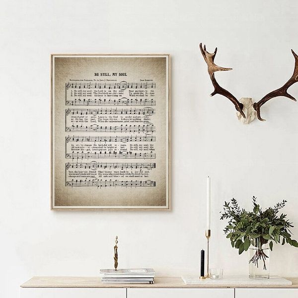 vintage sheet music poster be still my soul hymn print christian wall art холст живопись картины для спальни дома украшения стены
vintage sheet music poster be still my soul hymn print christian wall art холст живопись картины для спальни дома украшения стены
