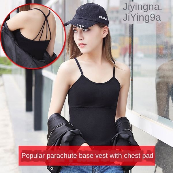 all-match parachute cross back seamless integrated base shirt modal long sling chest pad vest parachute vest camisole, Camo
all-match parachute cross back seamless integrated base shirt modal long sling chest pad vest parachute vest camisole, Camo