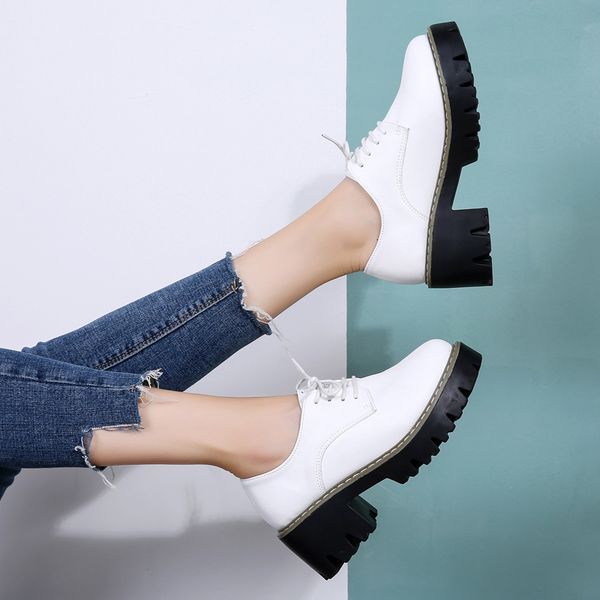 o16u осень женщин обувь из натуральной кожи зашнуровать круглый носок oxfords женщин платформы flat flats обувь твердые высокие каблуки 2020, Black 
o16u осень женщин обувь из натуральной кожи зашнуровать круглый носок oxfords женщин платформы flat flats обувь твердые высокие каблуки 2020, Black