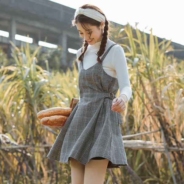 women's loose dresses japanese harajuku ulzzang punk casual plaid strap dress female korean kawaii cute clothing for women, Black;gray
women's loose dresses japanese harajuku ulzzang punk casual plaid strap dress female korean kawaii cute clothing for women, Black;gray