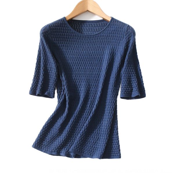 2020 summer new fashionable crochet hollow-out half sleeve western style women's t-shirt wool fine wool sweater t-shirt top, White
2020 summer new fashionable crochet hollow-out half sleeve western style women's t-shirt wool fine wool sweater t-shirt top, White