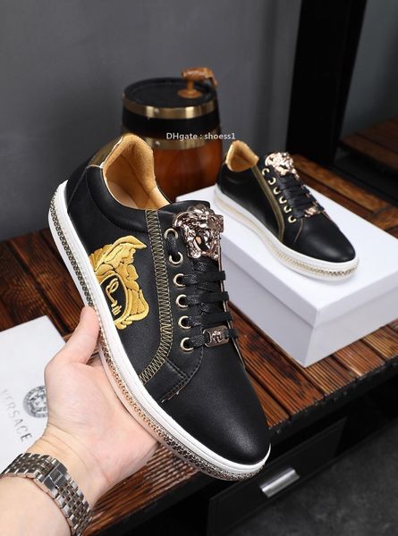 2021-2020 luxury limited edition embroidered leather daily men 's casual sneakers ,stylish wild high -end banquet shoes ,size :38 -45, Black
2021-2020 luxury limited edition embroidered leather daily men 's casual sneakers ,stylish wild high -end banquet shoes ,size :38 -45, Black