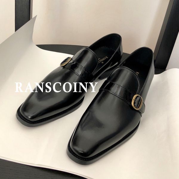 visual details of workmanship men's business leather shoes with leather single button and square toe, Black
visual details of workmanship men's business leather shoes with leather single button and square toe, Black