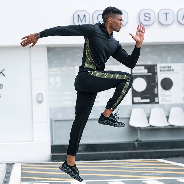 e-baihui 2020 men's sports sweater running fitness training suit loose casual long-sleeved sweater camouflage hoodie jacket 91602, Black
e-baihui 2020 men's sports sweater running fitness training suit loose casual long-sleeved sweater camouflage hoodie jacket 91602, Black