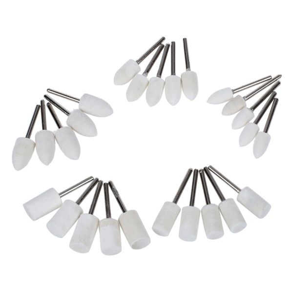 25pcs felt polishing buffing pad head set rotary tools for dremel accessories