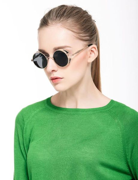 2020 new reflective steampunk carved sunglasses retro round metal sunglasses men and women driving glasses, White;black
2020 new reflective steampunk carved sunglasses retro round metal sunglasses men and women driving glasses, White;black