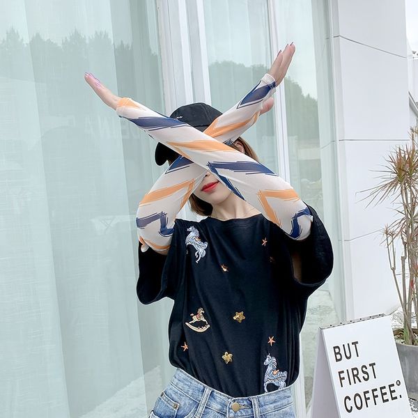 sunscreen beautiful girls sleeves cute sun protection sleeve arm 4 korean cool sleeves driving arm guard 4, Black
sunscreen beautiful girls sleeves cute sun protection sleeve arm 4 korean cool sleeves driving arm guard 4, Black