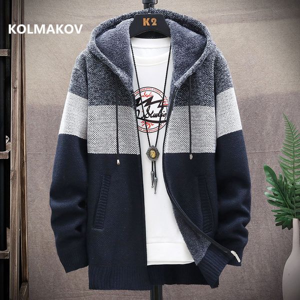 2020 winter men's knitted thicken mens coats hood male sweater casual keep warm male cardigan sweaters men, White;black
2020 winter men's knitted thicken mens coats hood male sweater casual keep warm male cardigan sweaters men, White;black
