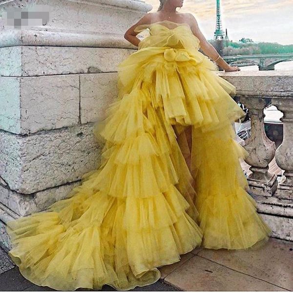 yellow high low evening dresses plus size tiered ruffles formal prom gowns handmade puffy special occasion dress, Black;red
yellow high low evening dresses plus size tiered ruffles formal prom gowns handmade puffy special occasion dress, Black;red