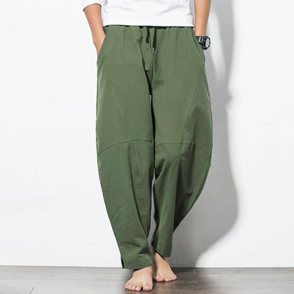 men's casual solid color loose cotton and linen pants selling casual fashion retro solid color wild loose cotton 02*, Black
men's casual solid color loose cotton and linen pants selling casual fashion retro solid color wild loose cotton 02*, Black