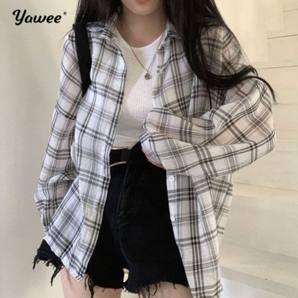 plus size pullover shirts print blusas mujer 2020 new women clothes long sleeve plaid blouse ladies casual female, White
plus size pullover shirts print blusas mujer 2020 new women clothes long sleeve plaid blouse ladies casual female, White