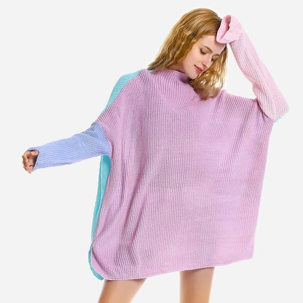 women's sweaters fashion color block women round neck drop shoulder sleeves pullovers autumn batwing loose casual jumper femme, White;black
women's sweaters fashion color block women round neck drop shoulder sleeves pullovers autumn batwing loose casual jumper femme, White;black