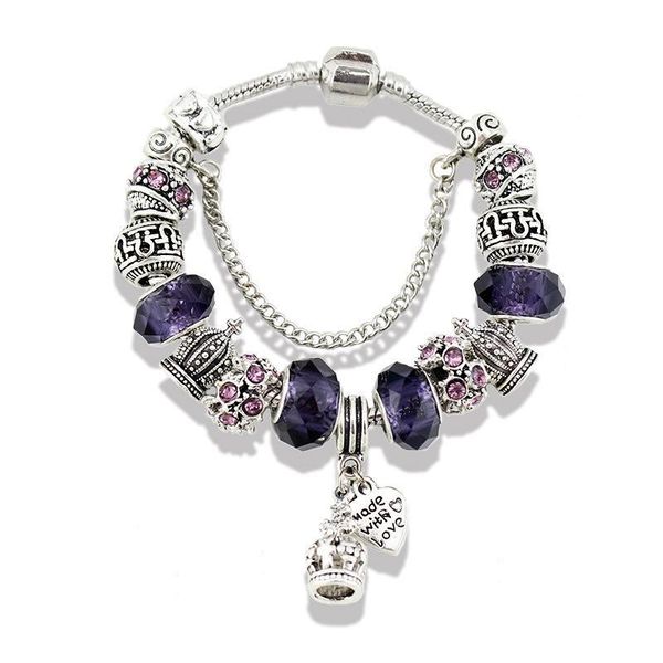 19 crown pendant charms bracelet set original box for pandora 925 silver plated snake chain pink green charm bracelets women gift, Golden;silver
19 crown pendant charms bracelet set original box for pandora 925 silver plated snake chain pink green charm bracelets women gift, Golden;silver