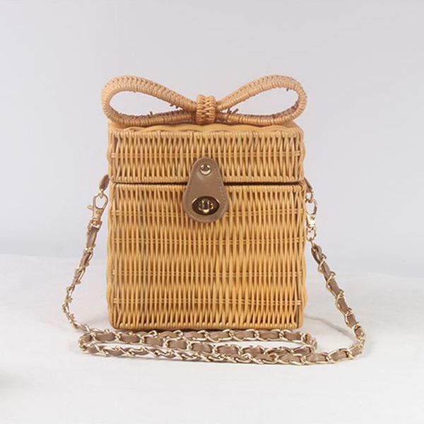 new cute three-dimensional bow square rattan bag shoulder chain grass straw bag holiday travel messenger
new cute three-dimensional bow square rattan bag shoulder chain grass straw bag holiday travel messenger