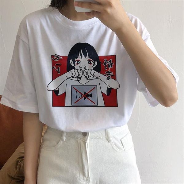 japanese new large size cartoon summer short sleeve tees short female funny female harajuku ulzzang loose t shirt, White
japanese new large size cartoon summer short sleeve tees short female funny female harajuku ulzzang loose t shirt, White