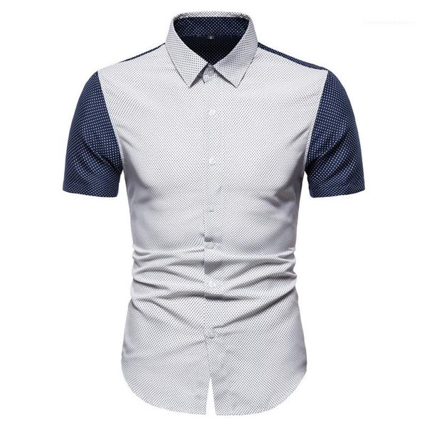 pattern shirts casual short sleeve panelled color shirts mens clothes fashion mens shirts designer polka dot, White;black
pattern shirts casual short sleeve panelled color shirts mens clothes fashion mens shirts designer polka dot, White;black