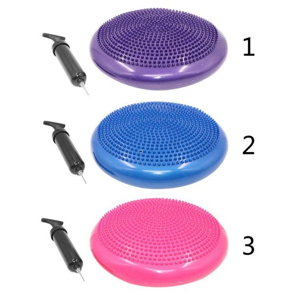 pvc inflatable yoga balancing thickening ball pad training cushion stability disc soft flexible potable exercise fitness sports
pvc inflatable yoga balancing thickening ball pad training cushion stability disc soft flexible potable exercise fitness sports