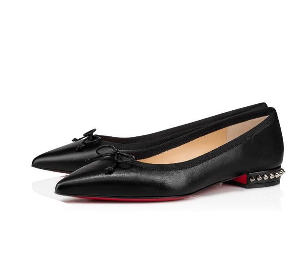 summer luxury red bottom flat leather ballerinas shoes party dress red bottom patent leather ballet delicate black leather bow red sole 
summer luxury red bottom flat leather ballerinas shoes party dress red bottom patent leather ballet delicate black leather bow red sole