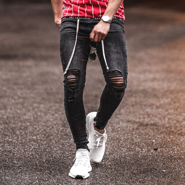 mens zipper washing jeans designer male slim elasticity biker jeans fashion trend summer folds hole hip hop street buttons trousers clothing, Blue
mens zipper washing jeans designer male slim elasticity biker jeans fashion trend summer folds hole hip hop street buttons trousers clothing, Blue