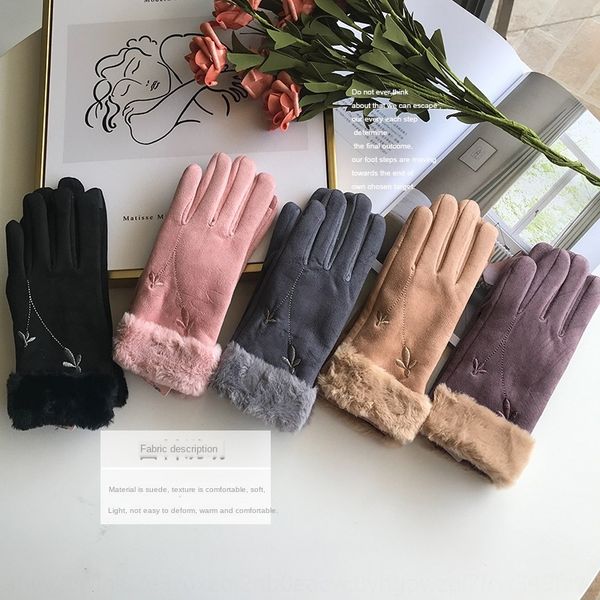 autumn and winter suede bee embroidered women's warm and riding warm imitation rex rabbit fur gloves velvet thickened gloves
autumn and winter suede bee embroidered women's warm and riding warm imitation rex rabbit fur gloves velvet thickened gloves