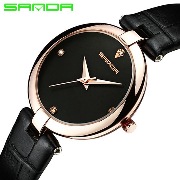 sanda brand fashion women's watches leather women's quartz watches casual, Slivery;brown
sanda brand fashion women's watches leather women's quartz watches casual, Slivery;brown