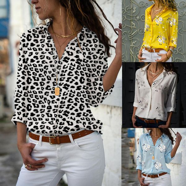 women blouses autumn elegant long sleeve print v neck chiffon blouse work wear shirts plus size 5xl lapel blusa, White
women blouses autumn elegant long sleeve print v neck chiffon blouse work wear shirts plus size 5xl lapel blusa, White