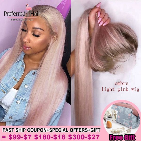 preferred ombre pink human hair wig purple straight lace front wig with baby hair brazilian remy transparent lace wigs for women, Black
preferred ombre pink human hair wig purple straight lace front wig with baby hair brazilian remy transparent lace wigs for women, Black