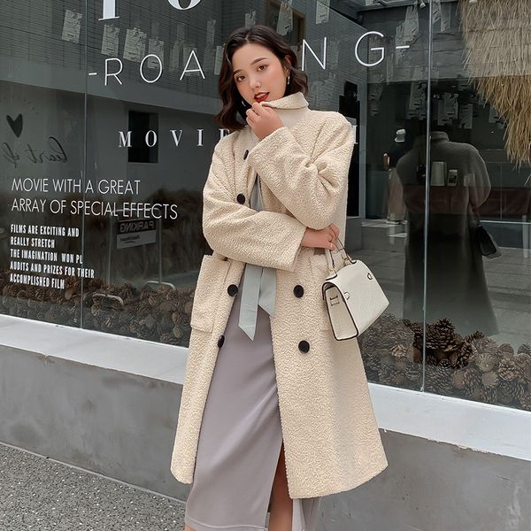 2020new wool blend coat women long sleeve turn-down collar outwear jacket casual autumn winter office long coat elegant overcoat, Black
2020new wool blend coat women long sleeve turn-down collar outwear jacket casual autumn winter office long coat elegant overcoat, Black