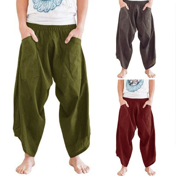 5xl large cropped harem pants summer baggy cotton plus size men's wide-legged loose pants, Black
5xl large cropped harem pants summer baggy cotton plus size men's wide-legged loose pants, Black
