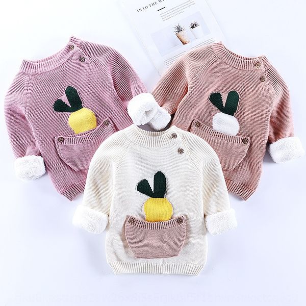 new korean version 2019 velvet for boys and radish wool wool girls radish pocket baby sweater whale pullover sweater, Blue
new korean version 2019 velvet for boys and radish wool wool girls radish pocket baby sweater whale pullover sweater, Blue